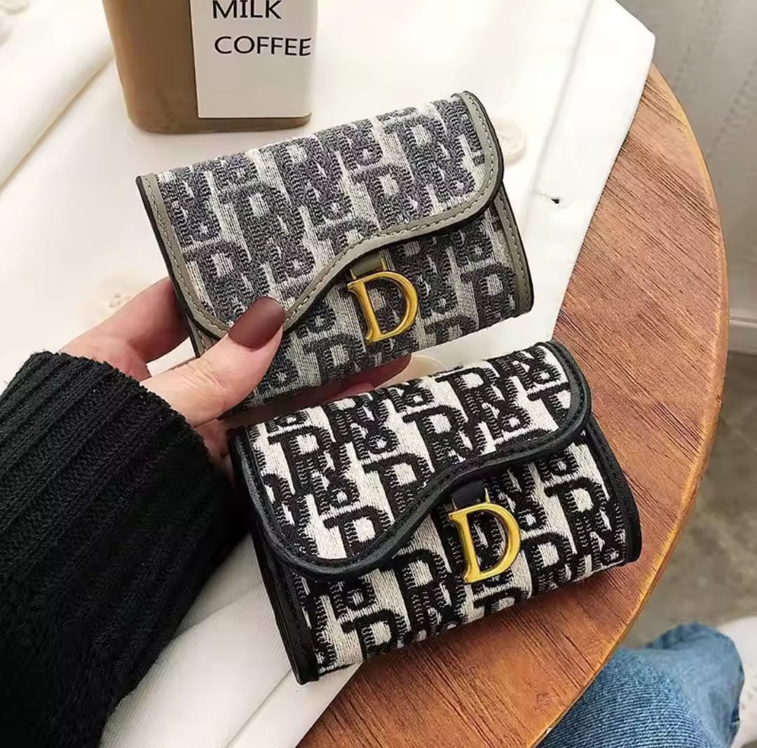 Short Wallet Women's Long Folding Women's Multi-Card-Slot Card Holder Wallet Coin Purse Fashion