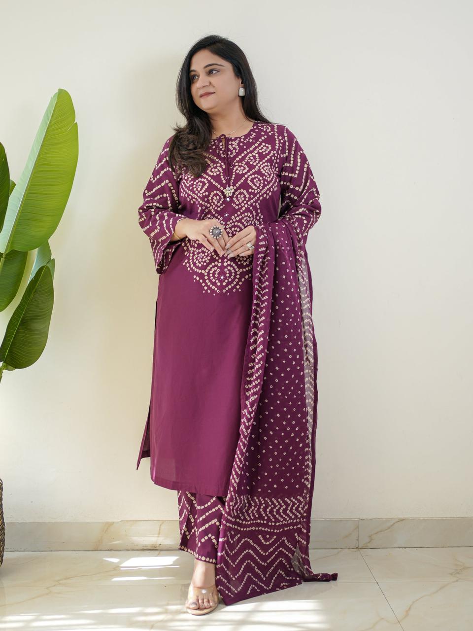 Cunri Print Three Piece