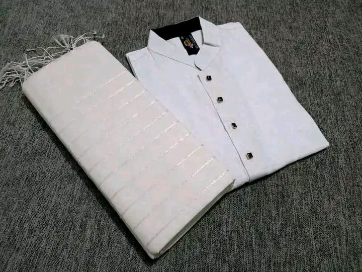হাফসিল্ক  চুমকি শাড়ী ও ধুপিয়ান সিল্ক পানজাবি