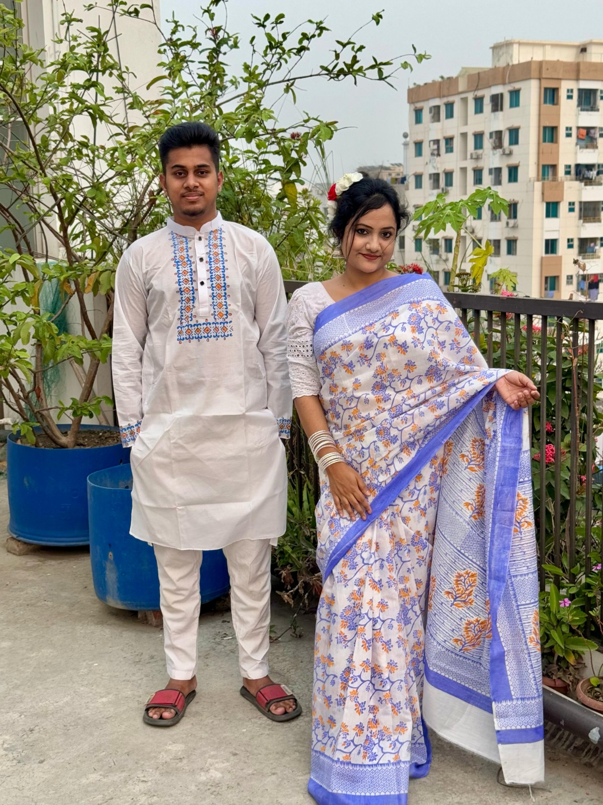 Sharee Panjabi Couple Dress ছবি 3