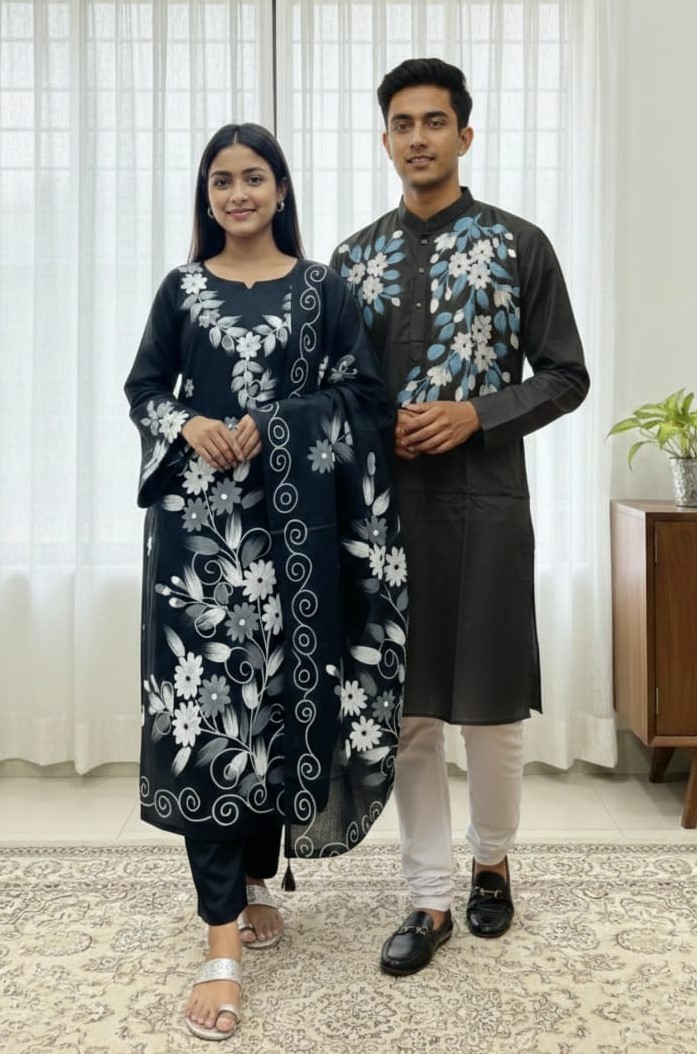 Block Print Three Piece ছবি 9