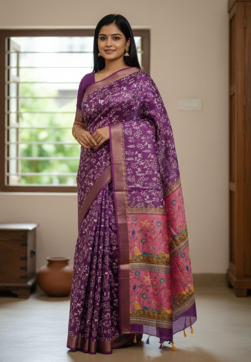 Kaftan Silk Sharee ছবি 4