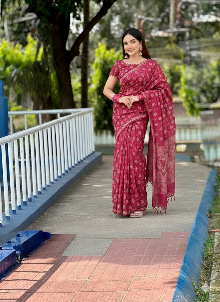 Arong Cotton Sharee ছবি 9