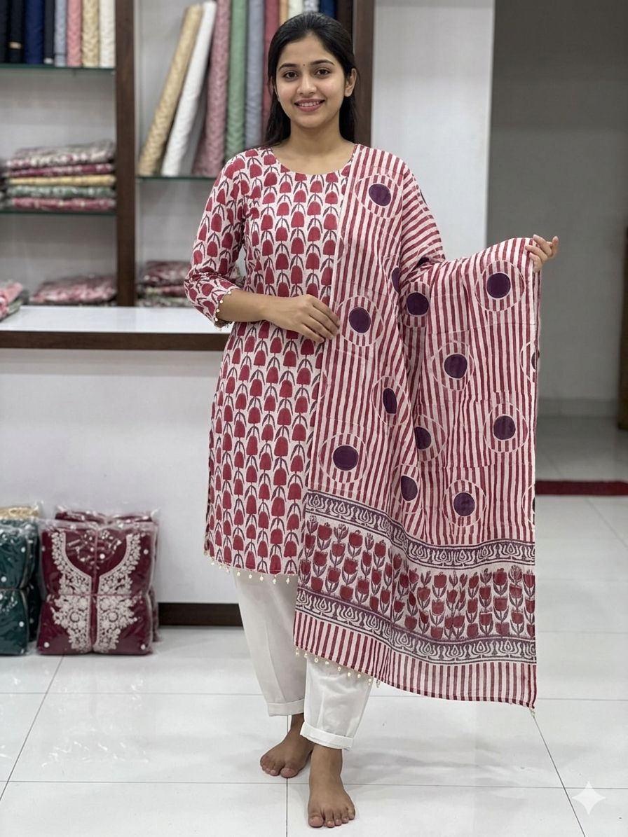 ReadyMade Printed Three Piece ছবি 6