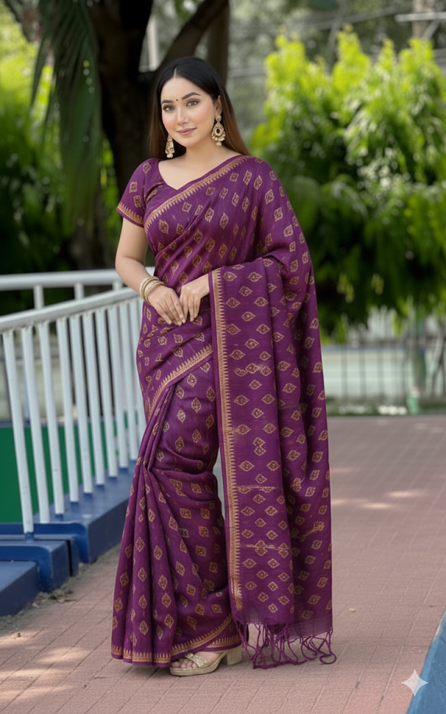 Arong Cotton Sharee ছবি 6
