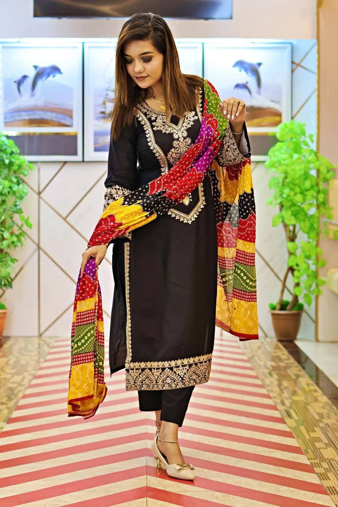 Embroidery Three Piece