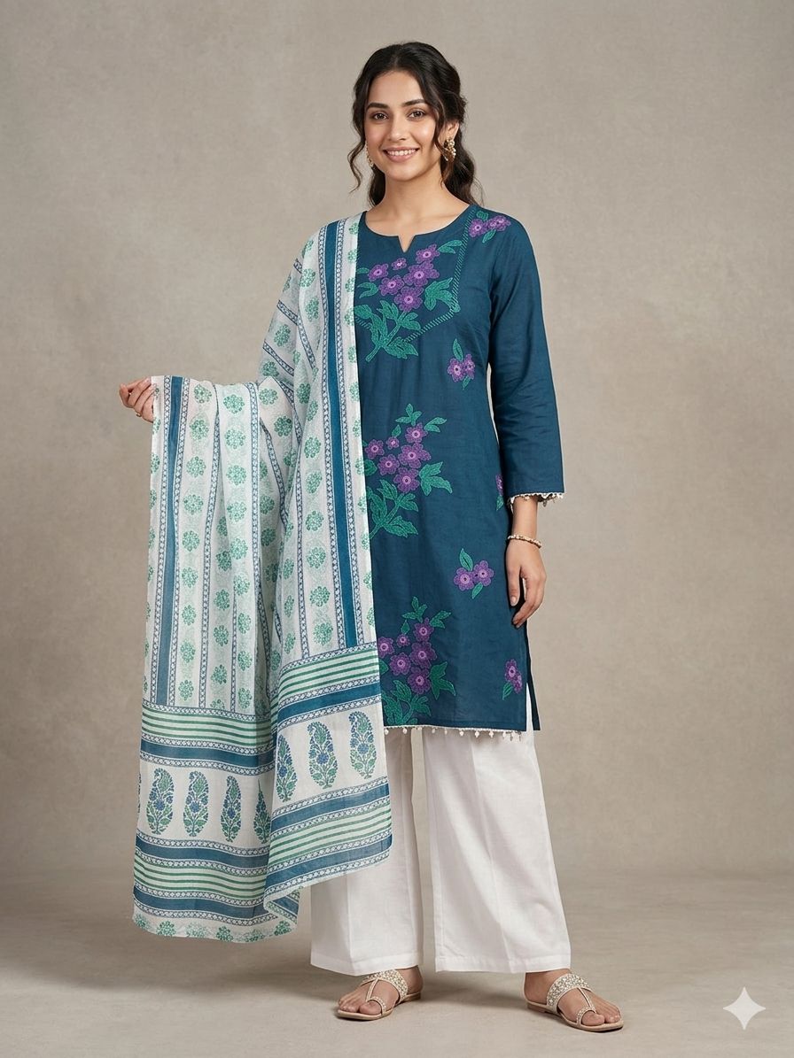 ReadyMade Printed Three Piece ছবি 4