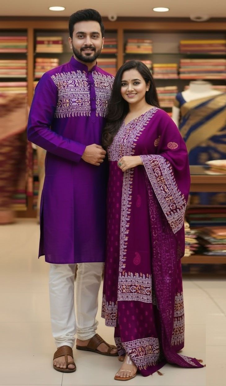 Block Print Three Piece ছবি 15