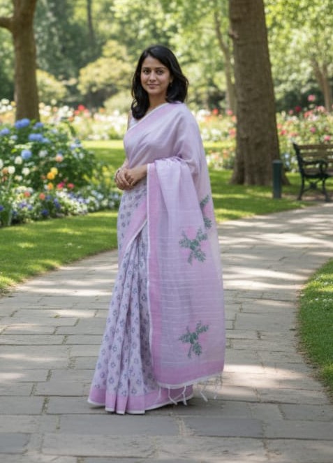 Half Silk Sharee
