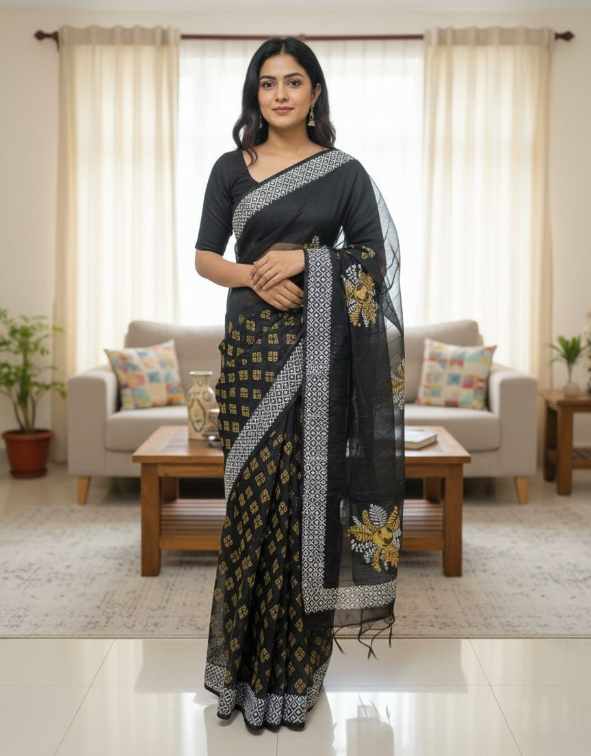 Half Silk Sharee ছবি 14