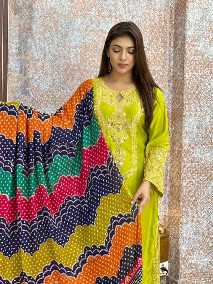 Linen Sequence Three Piece ছবি 9
