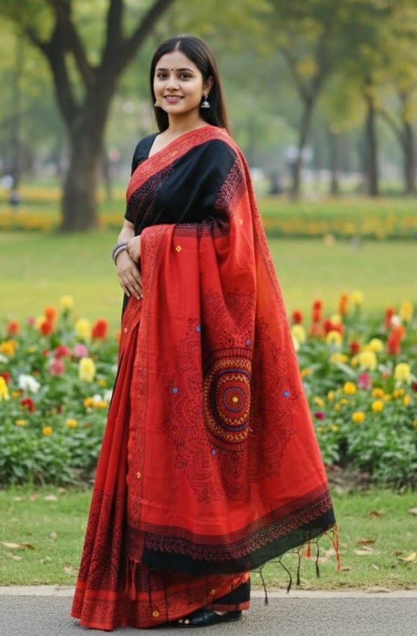 Premium Dhupiyan Silk Sharee ছবি 14