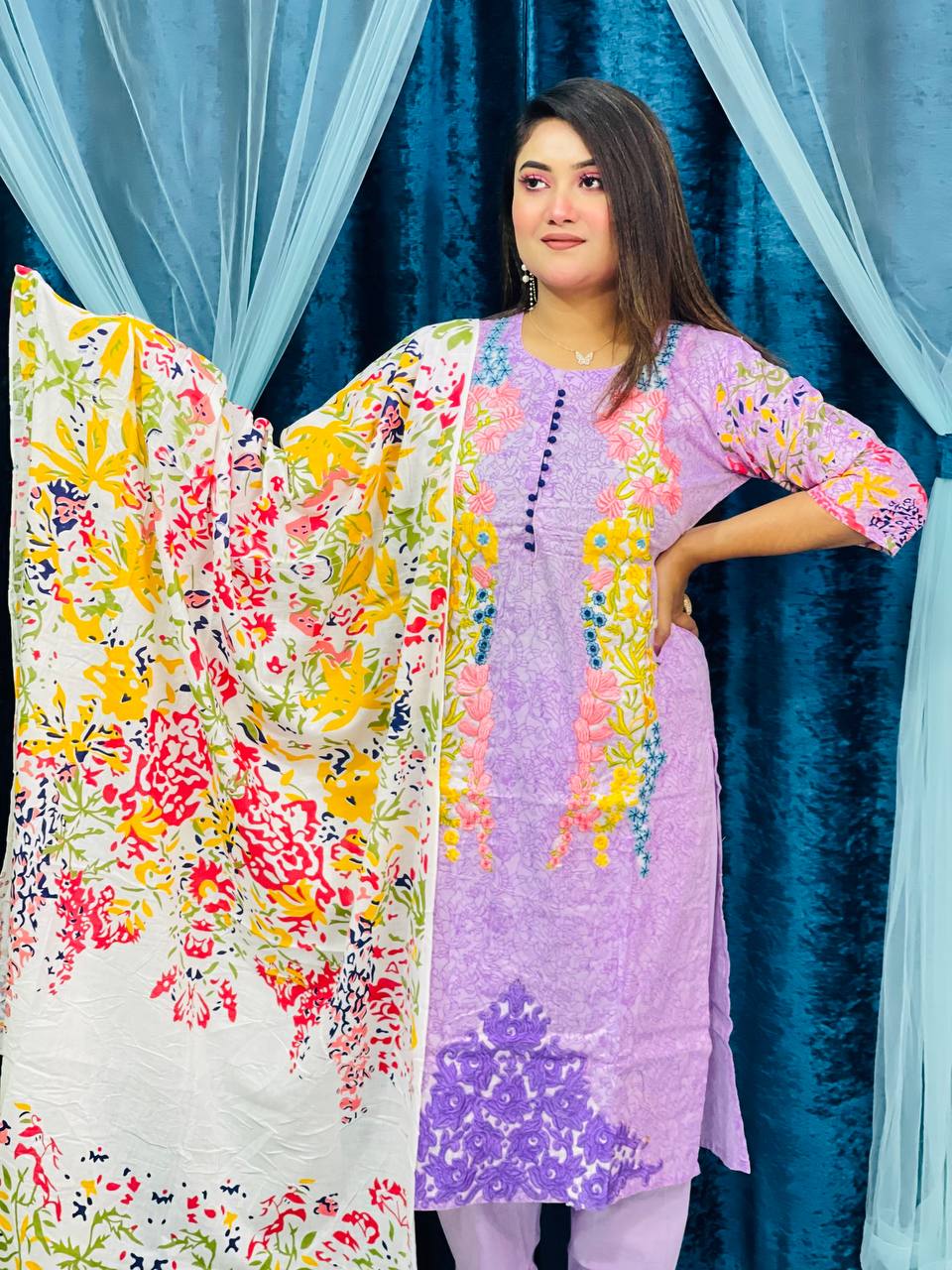 100% Cotton Three Piece