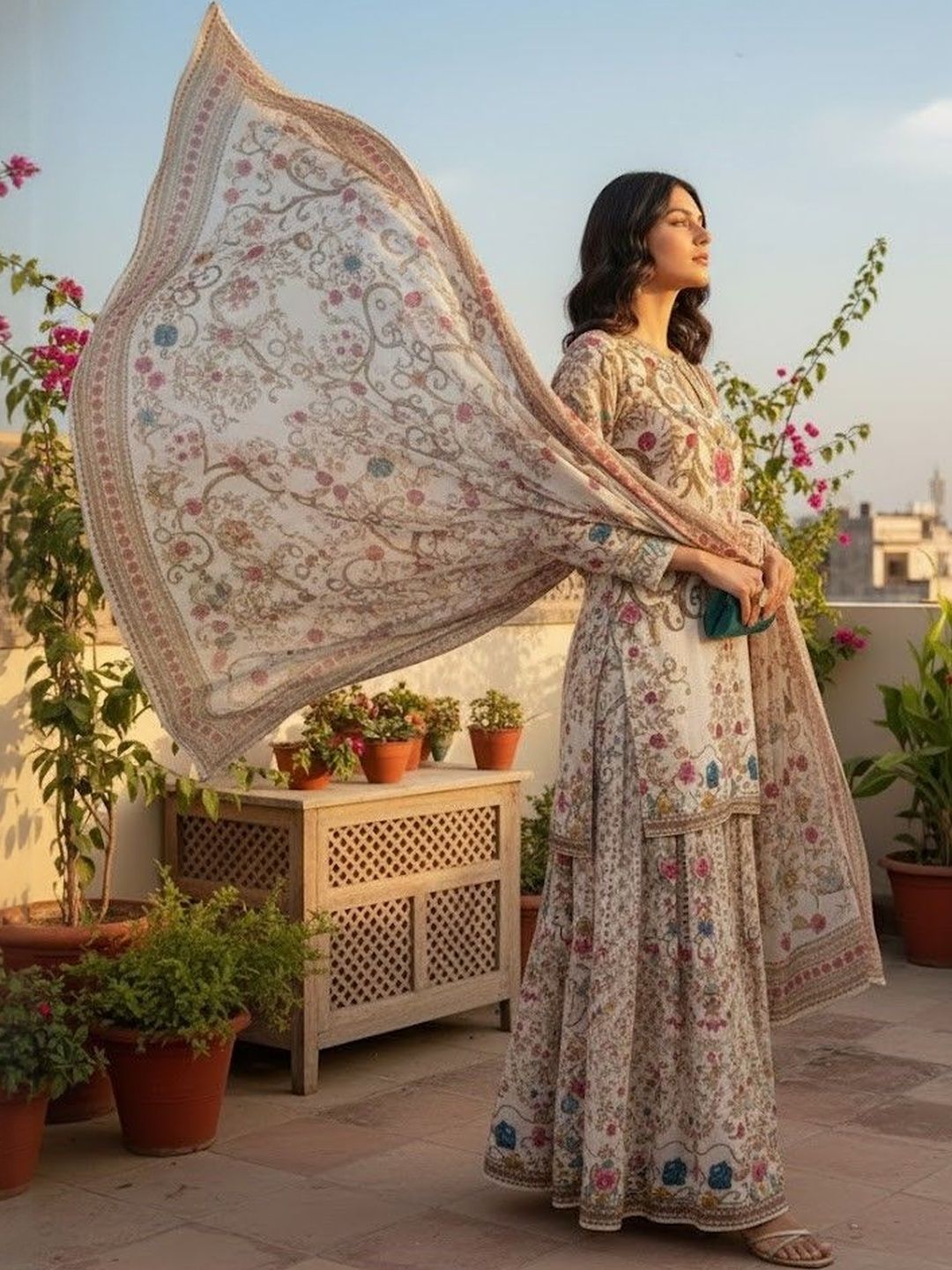 Eid Special Digital Print Three Piece