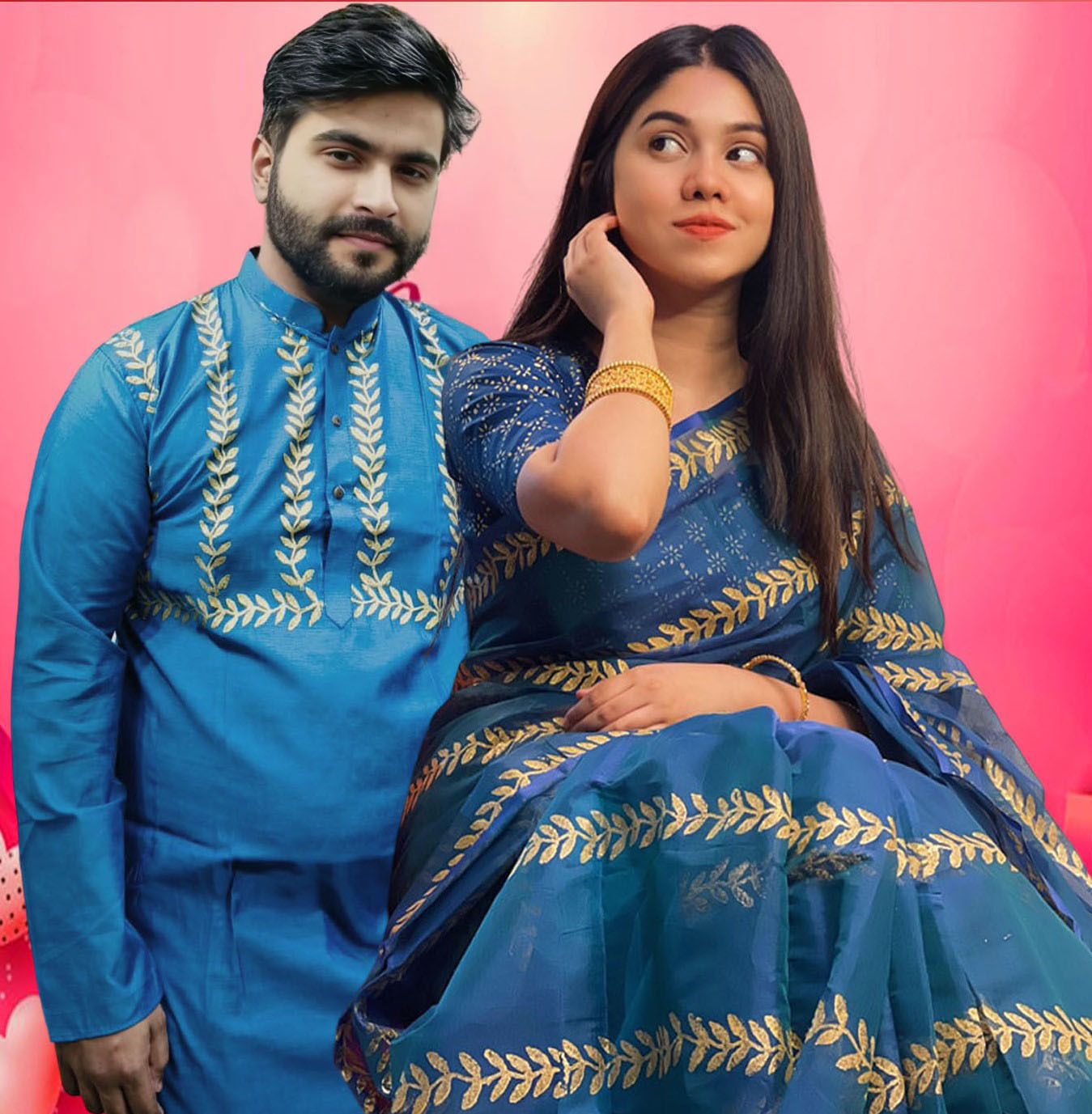Sharee Panjabi Couple Set ছবি 5