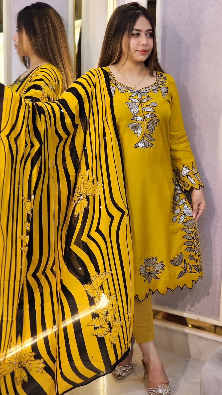 Embroidery Sequence Three Piece ছবি 5