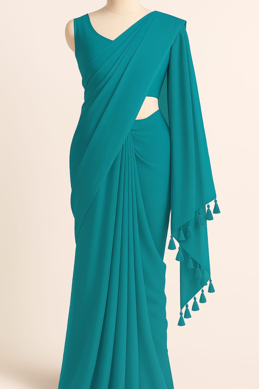 Elegant Weightless Georgette Saree ছবি 4