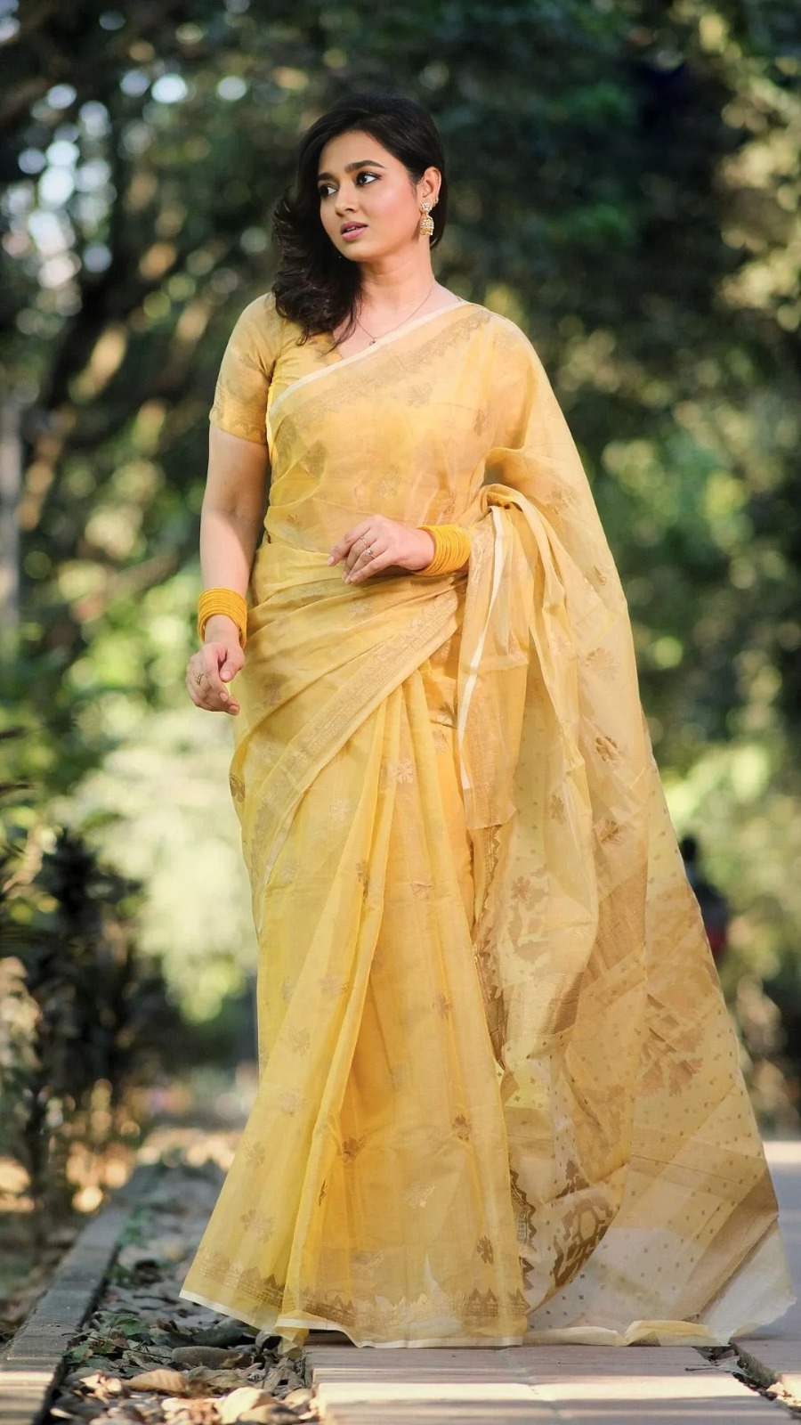 Afsan Print Sharee with Blouse Piece ছবি 17