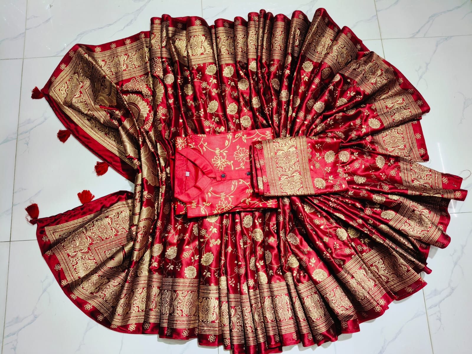 Sharee Panjabi Couple with Blouse Piece ছবি 12