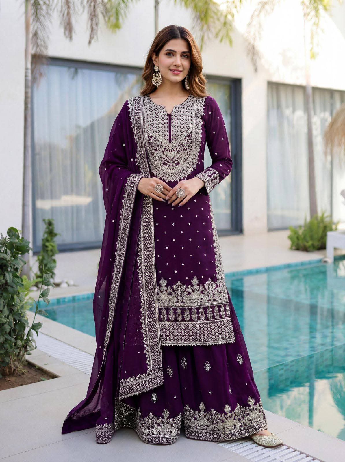 Premium Soft Jorjet Three piece