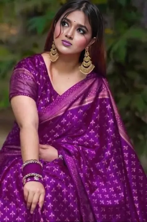 Japani Silk Sharee with Blouse Piece ছবি 3