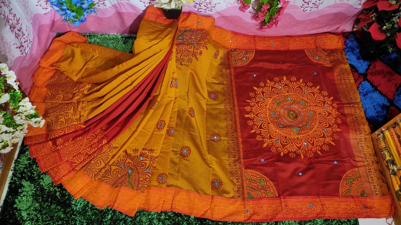 এমব্রয়ডাড়ী ধুপিয়ানসিল্ক শাড়ী ছবি 17