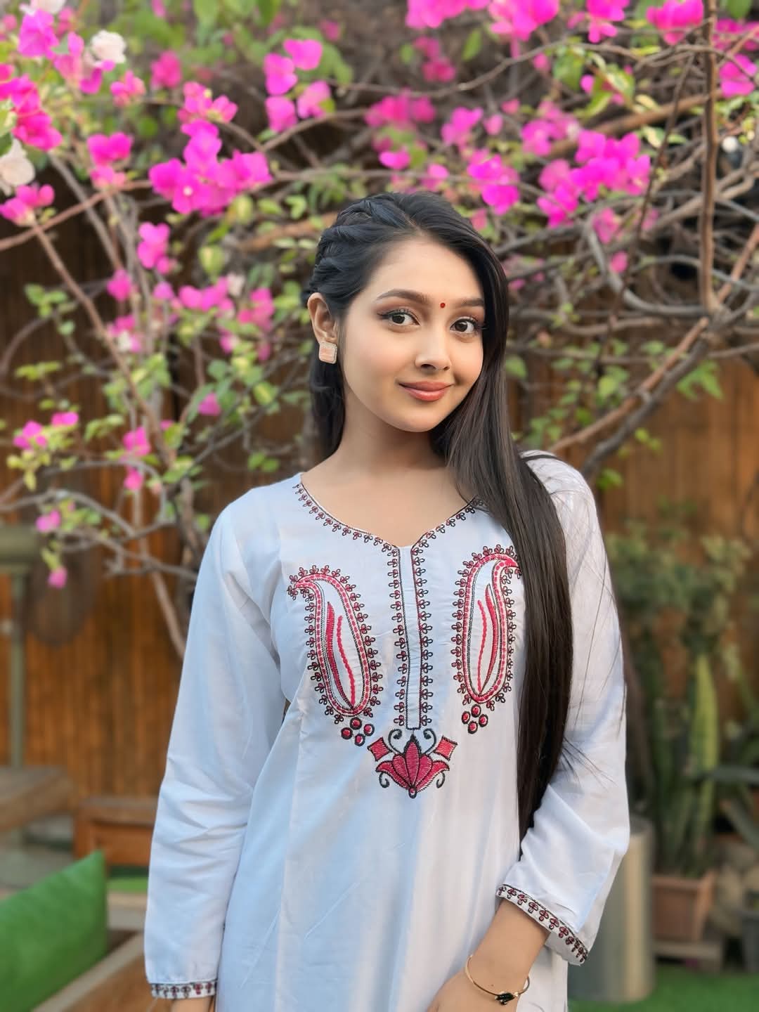 Embroidery Cotton Two Piece Co-Ord Set ছবি 9
