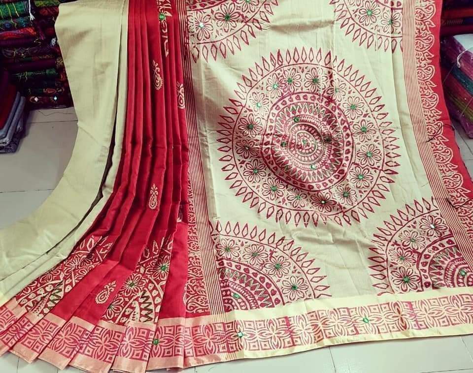 এমব্রয়ডাড়ী ধুপিয়ানসিল্ক শাড়ী