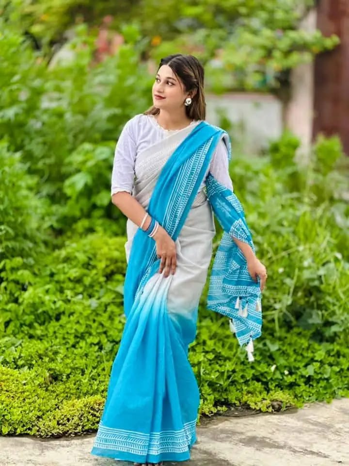 Chanderi silk sharee ছবি 5