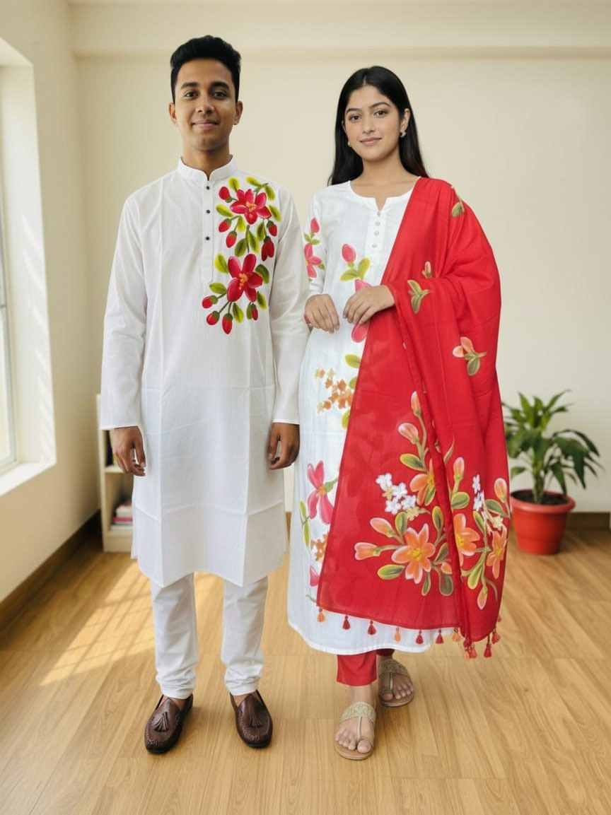 Block Print Three Piece ছবি 15