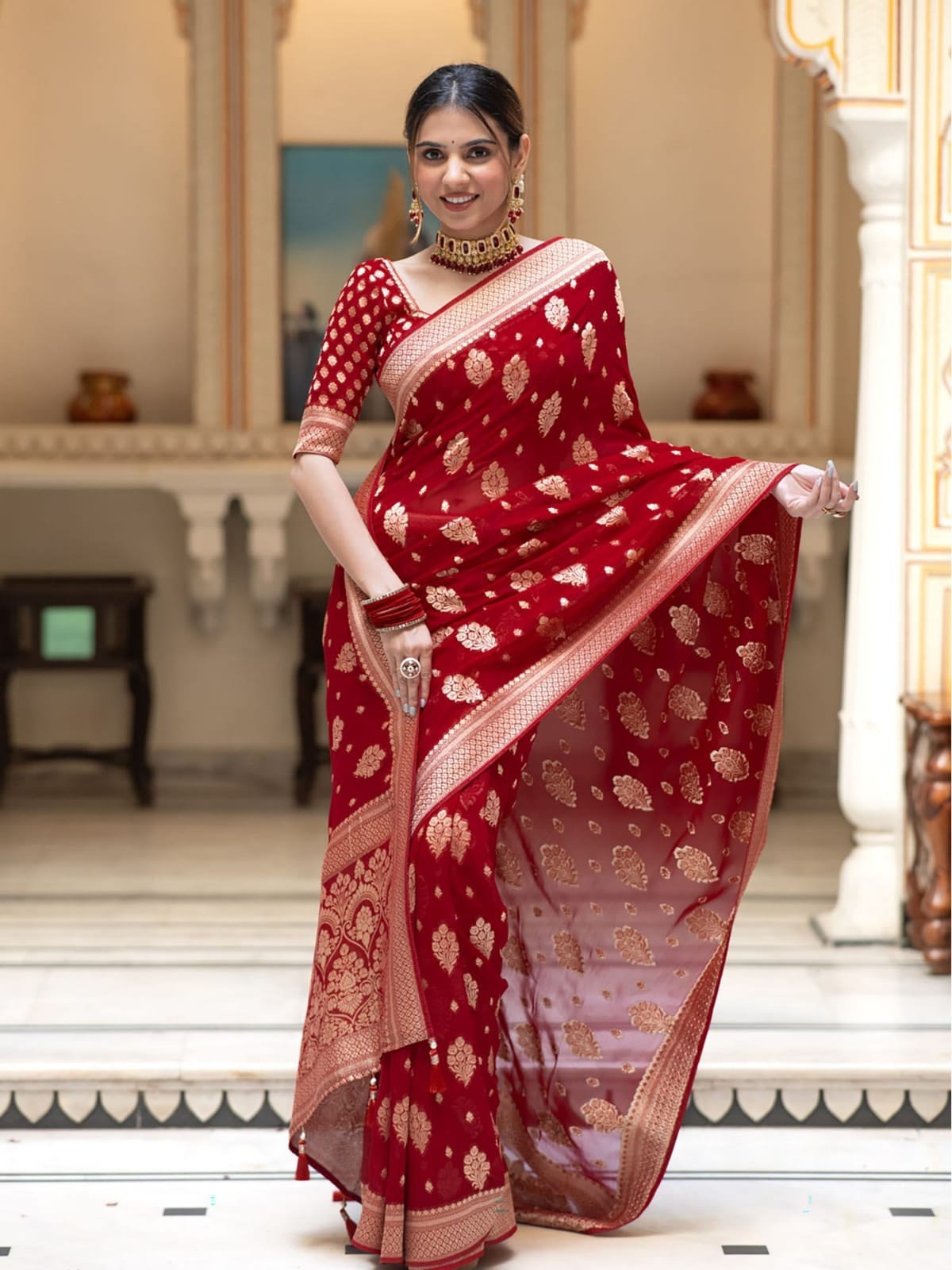 Dhupiyan Sharee with Blouse Piece