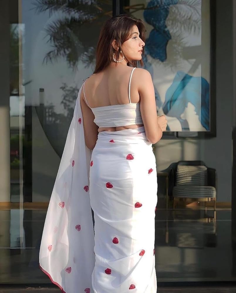 Premium Jorjet Embroidery Sharee ছবি 5