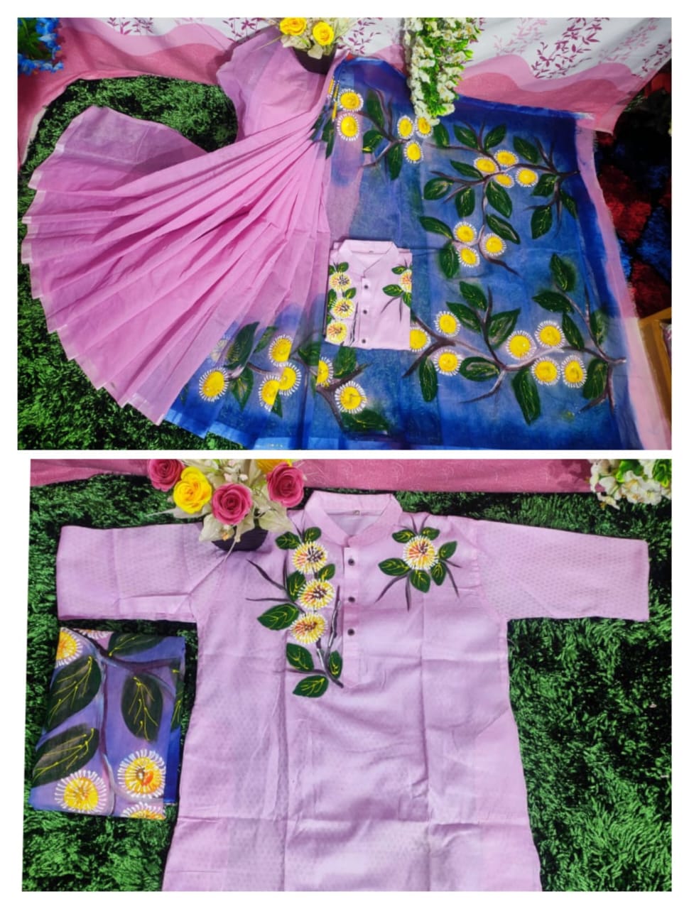 Exclusive Design Hand Print Couple Dress For Sweet Couple ছবি 14