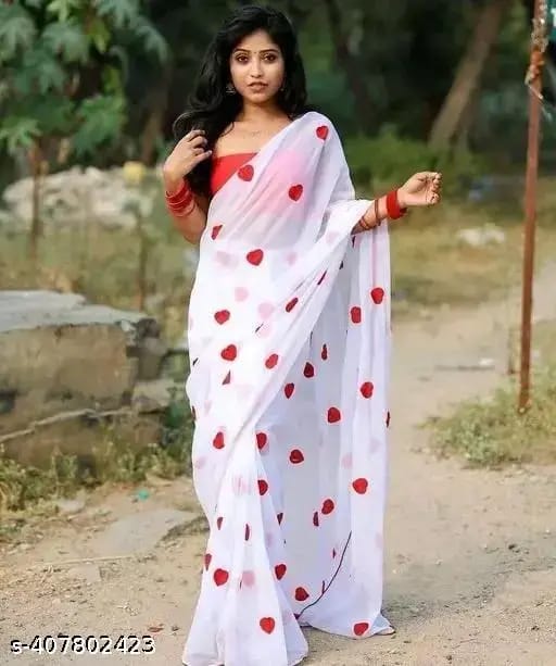 Premium Jorjet Embroidery Sharee ছবি 7