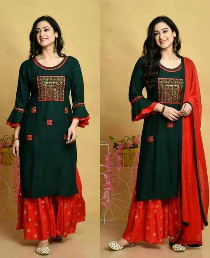 সৃজা এম্বোডারি গারারা থ্রি পিস কালেকশন