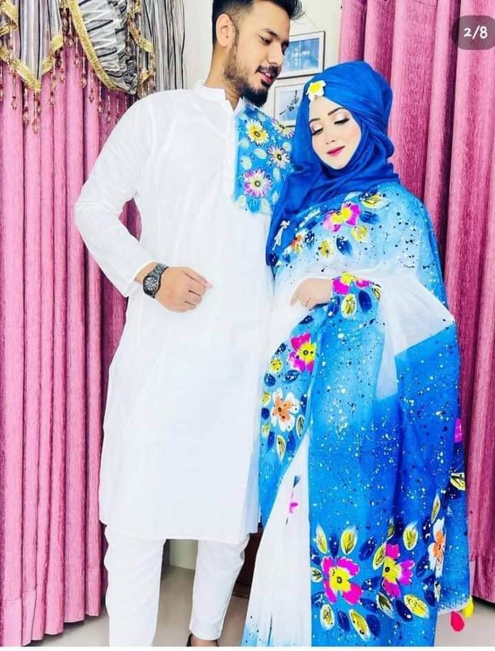Hand Print Couple Dress ছবি 12