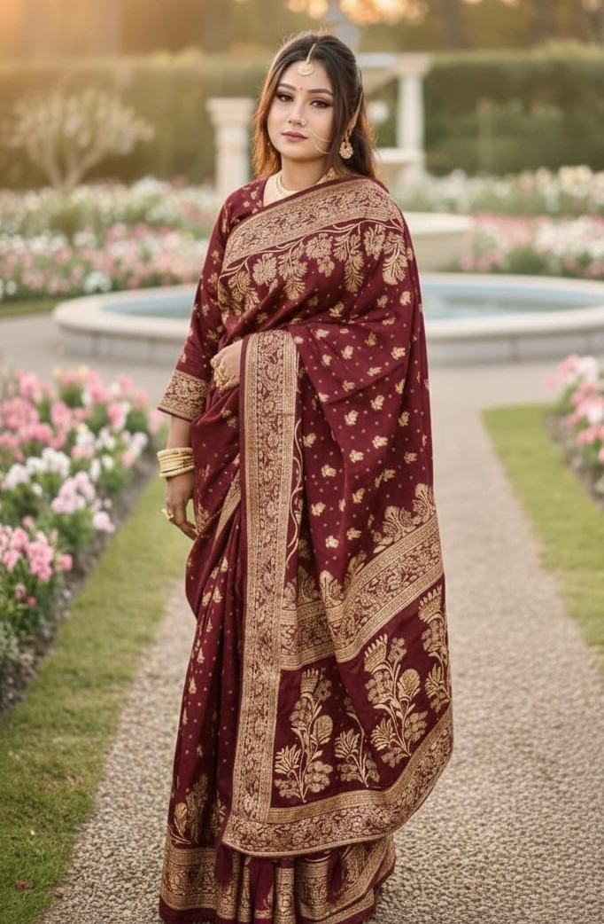 Japani Silk Sharee with Blouse Piece