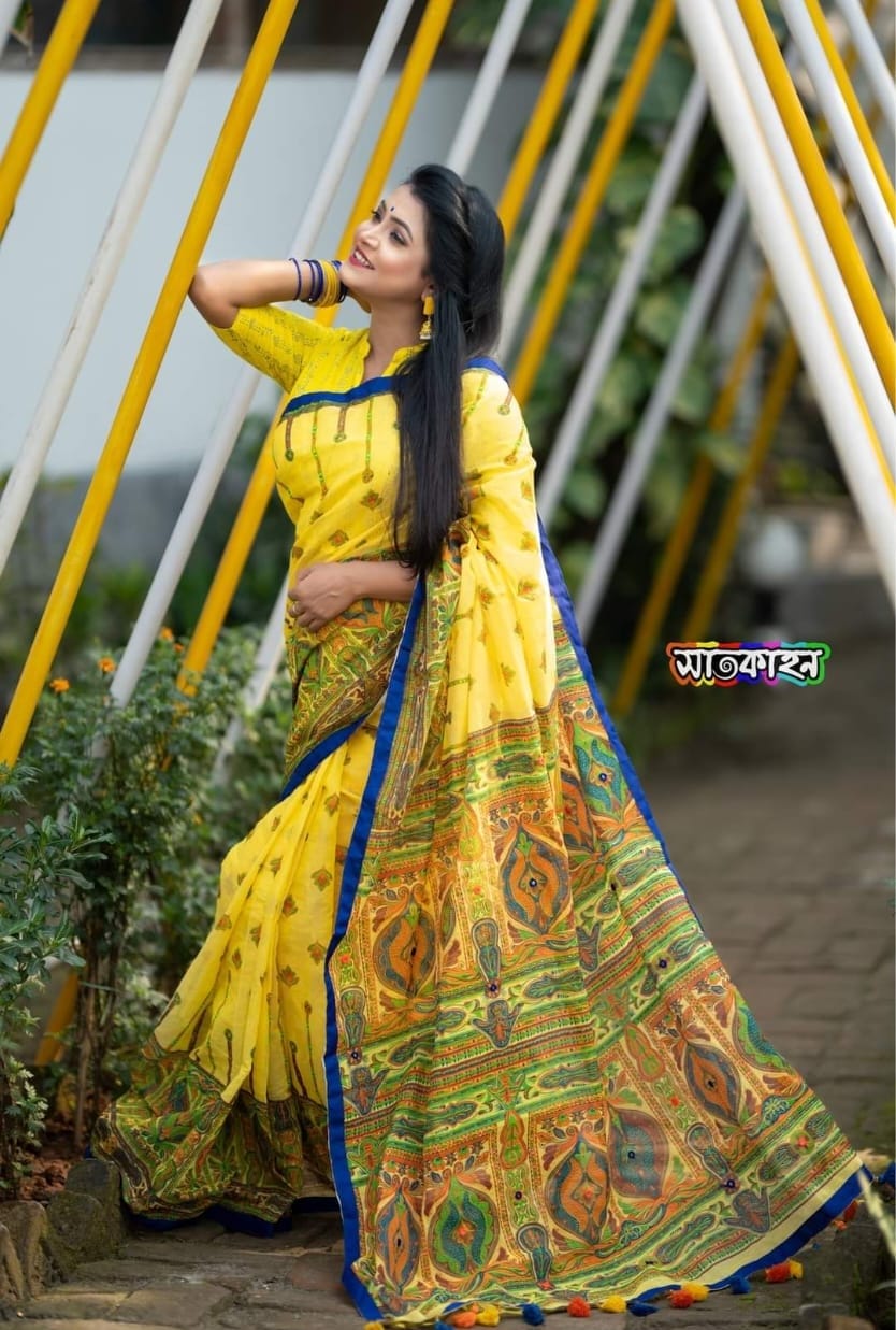 Half silk sharee ছবি 3