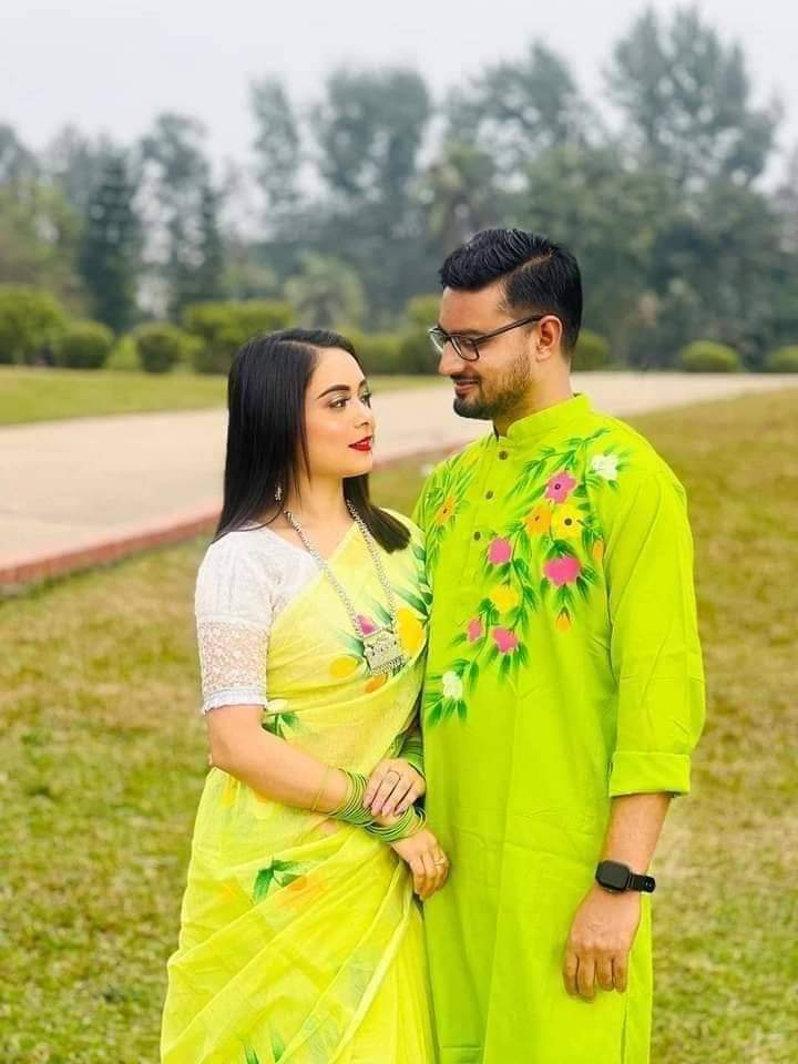 Hand Print Couple Dress ছবি 5