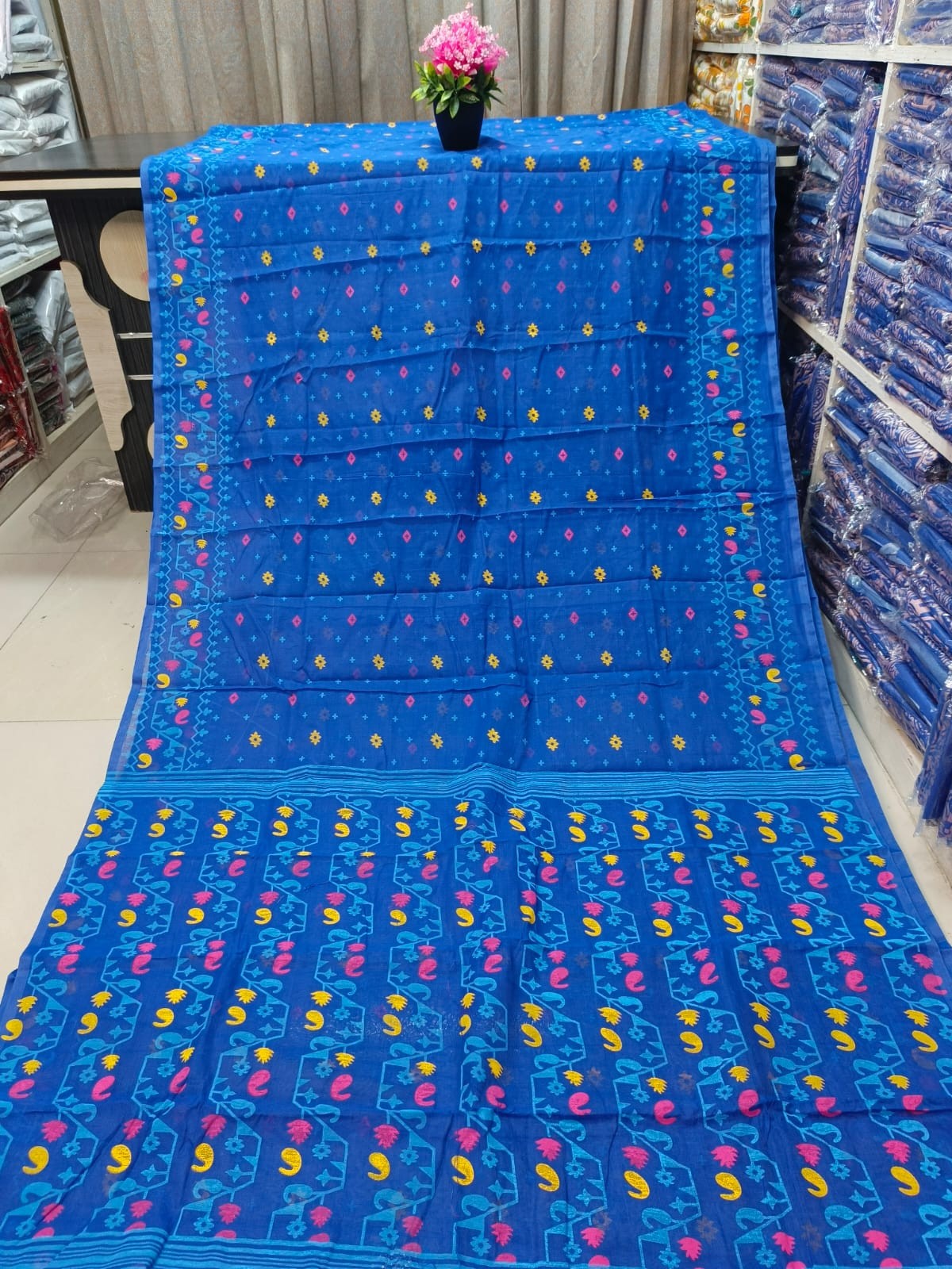 Half Silk Skin Print Sharee
