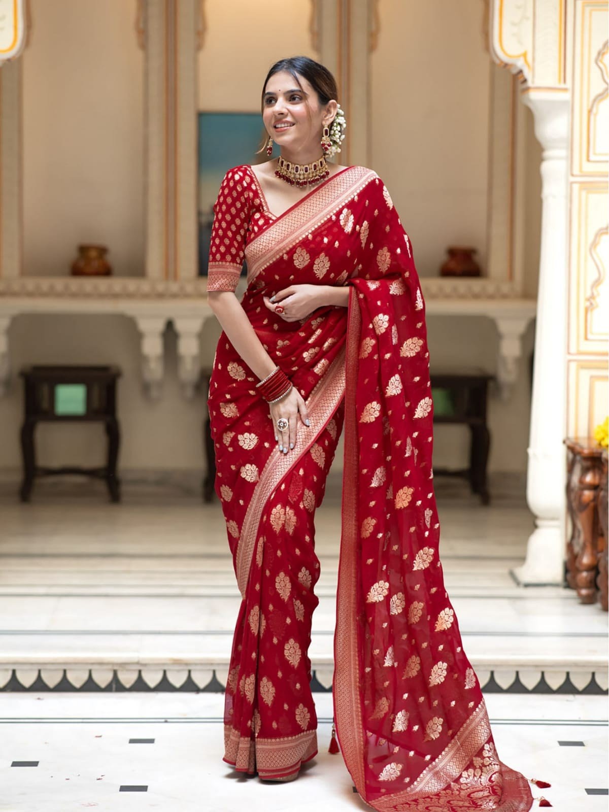 Dhupiyan Sharee with Blouse Piece ছবি 5