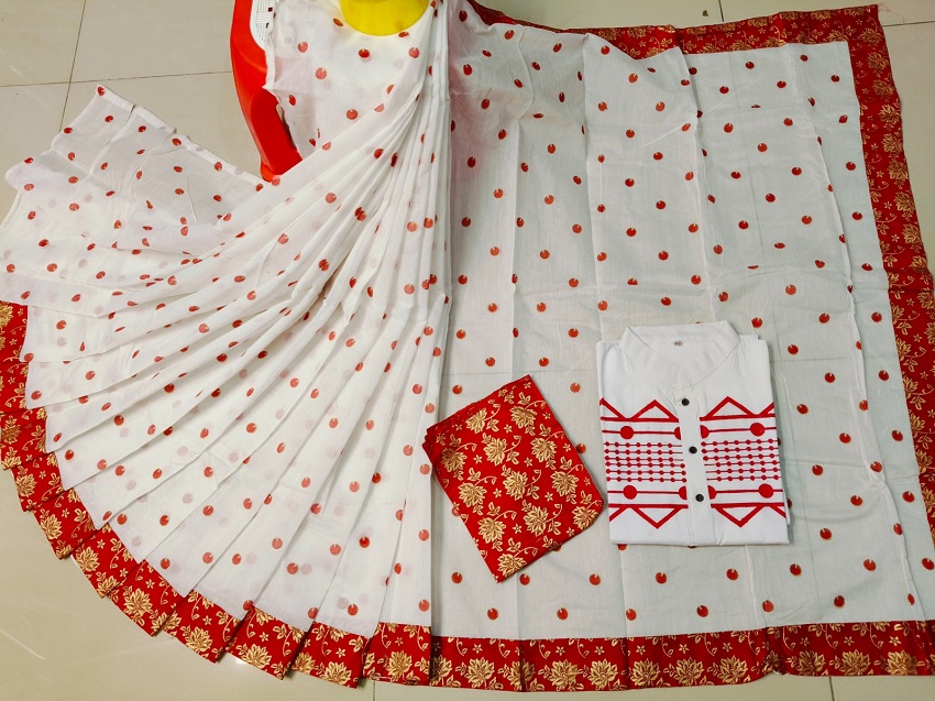 Sharee Panjabi Couple with Blouse Piece ছবি 11