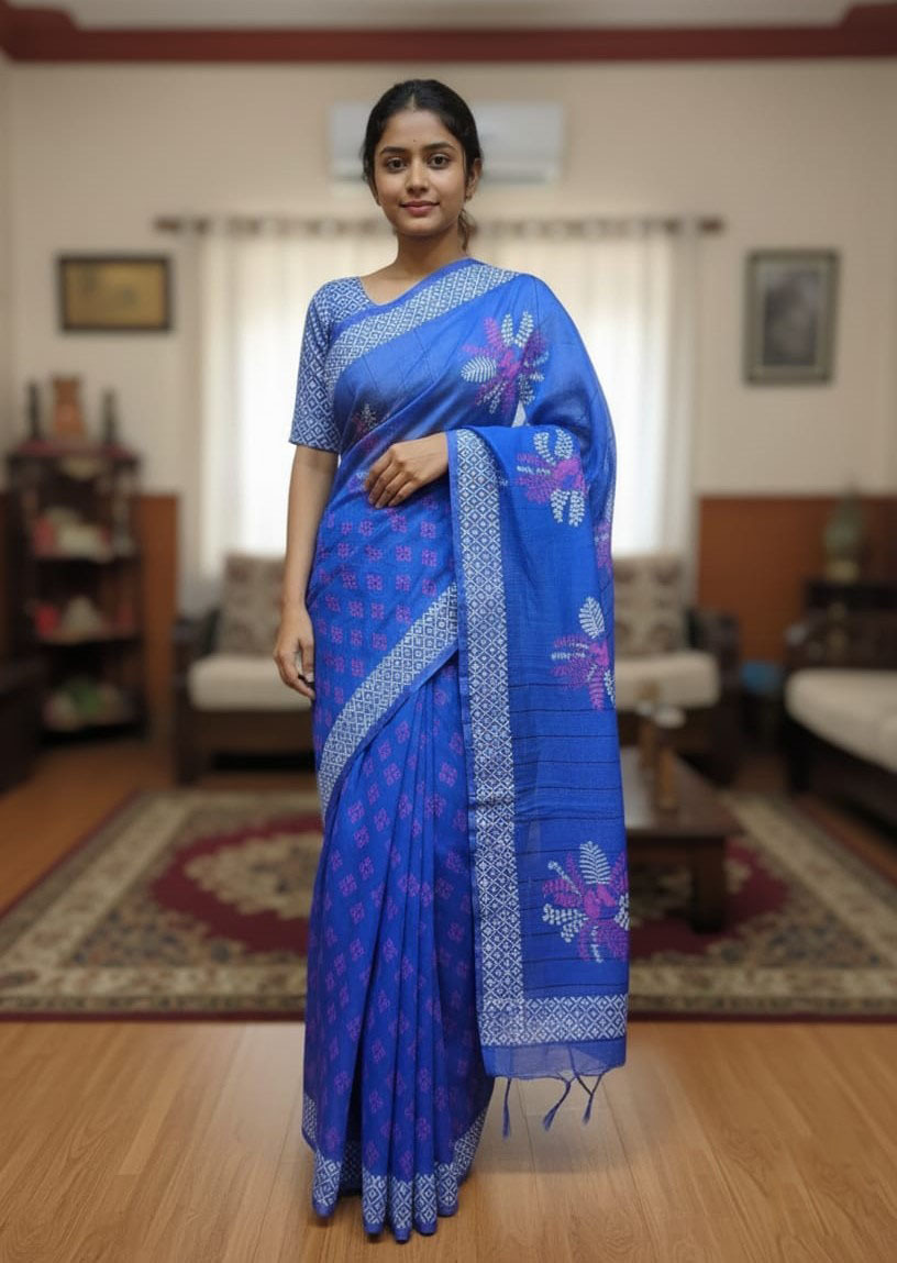 Half Silk Sharee ছবি 3