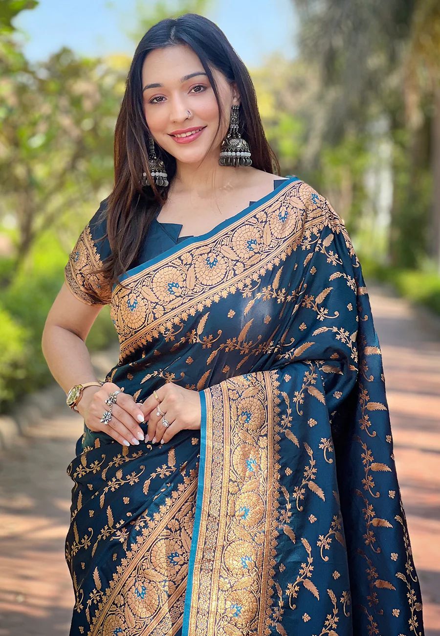 Japani Silk Skin Print Sharee with Blouse Piece ছবি 2