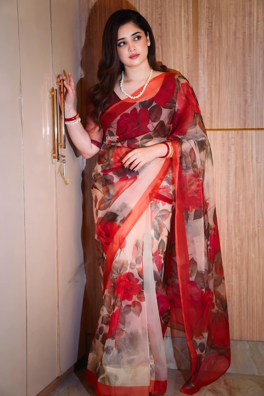 Digital Print Sharee with Blouse Piece ছবি 5