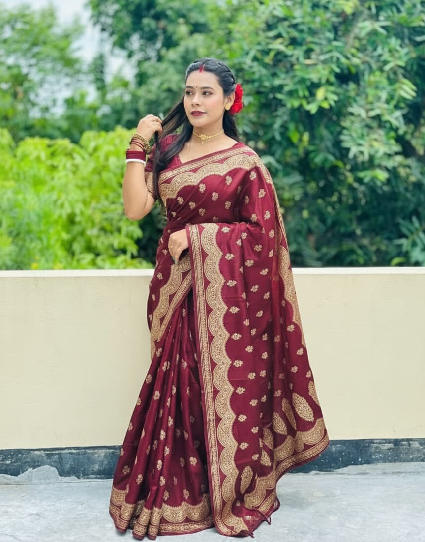 Japani Silk Sharee with Blouse Piece