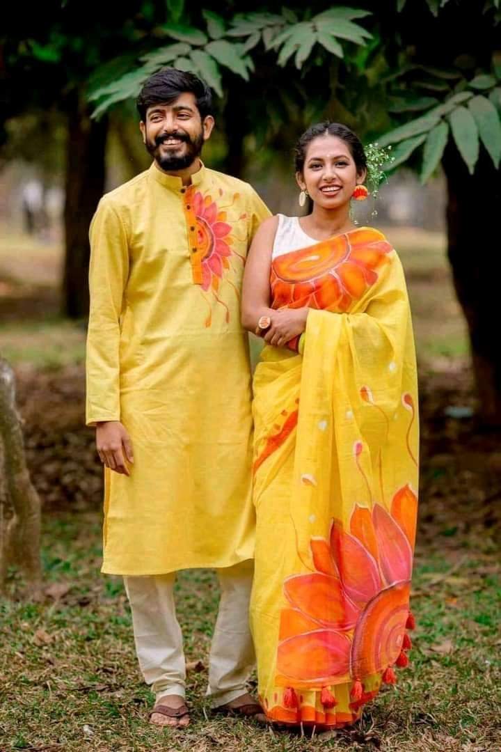 Hand Print Couple Dress ছবি 13