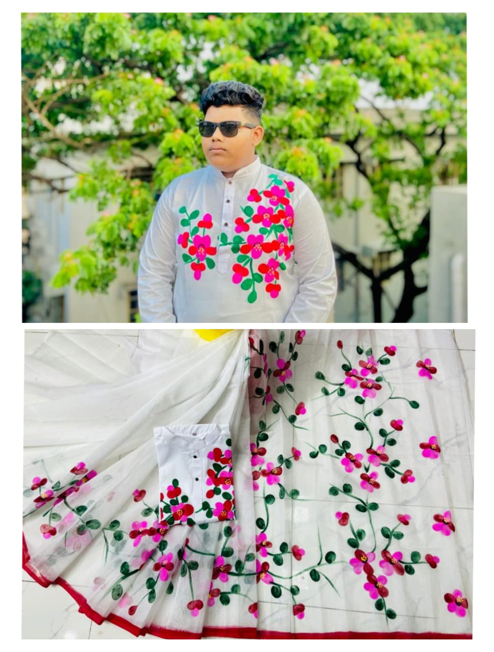 Hand Print Couple Dress ছবি 12
