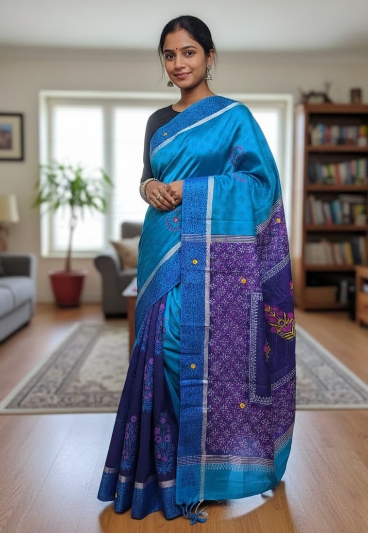 Premium Dhupiyan Silk Sharee ছবি 9