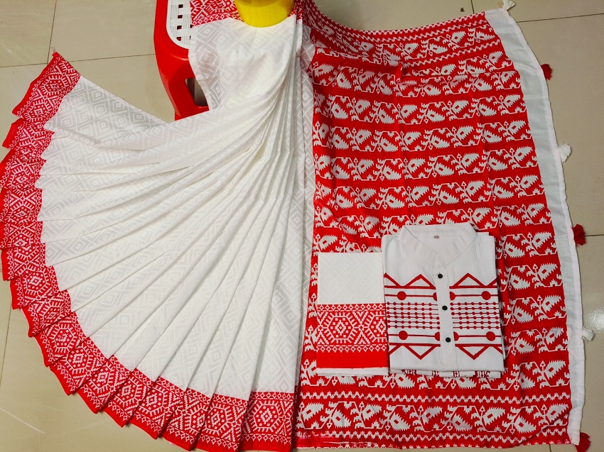Sharee Panjabi Couple with Blouse Piece ছবি 14